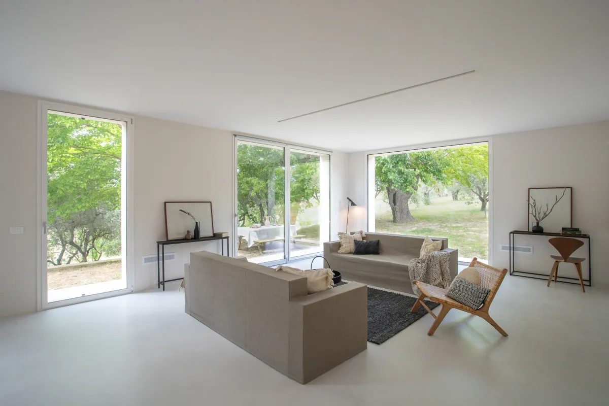 Living valorizzato da un Home Stager professionista APHSI